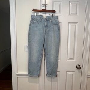Madewell Light Wash Boyfriend Jeans